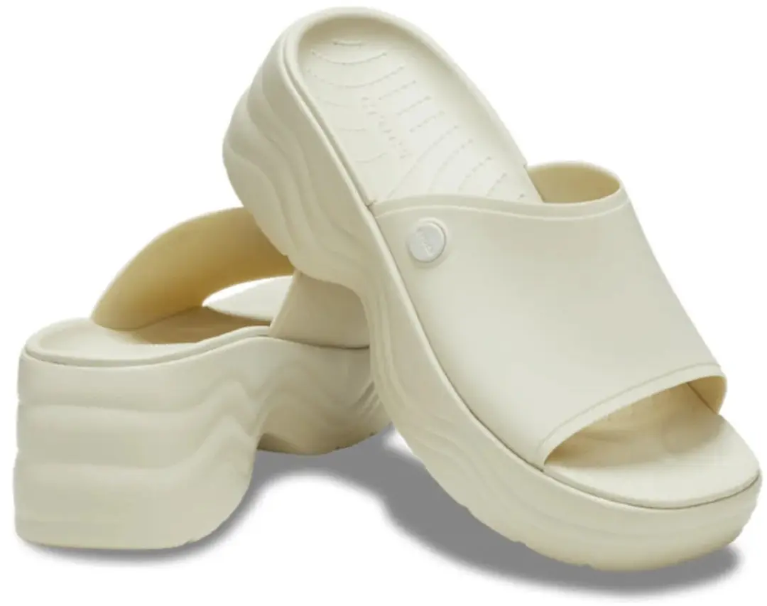 Crocs Skyline Dames Platform Klapki - Bone - Maat 39-40 - afbeelding 3 van 3