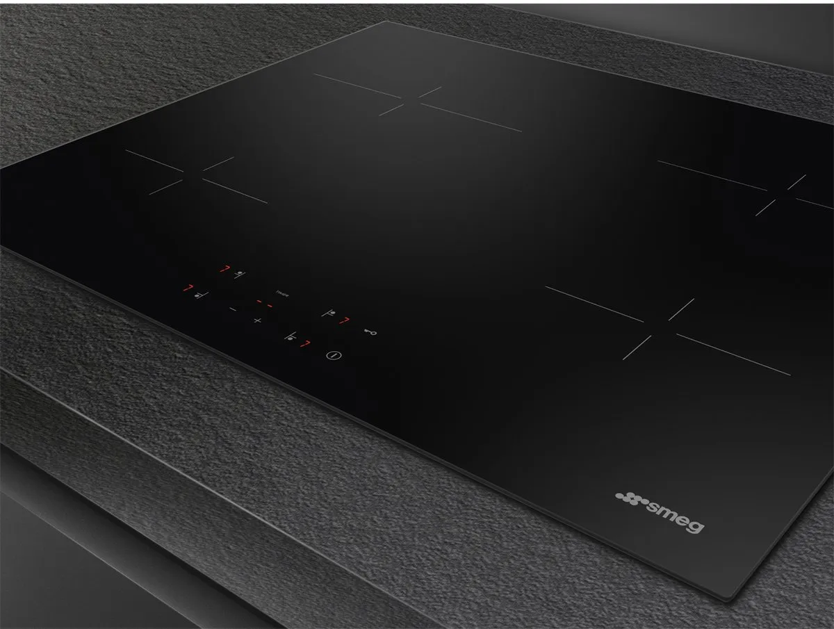 Smeg SE264TD1 Keramische Kookplaat 60cm - 4 Zones - Zwart