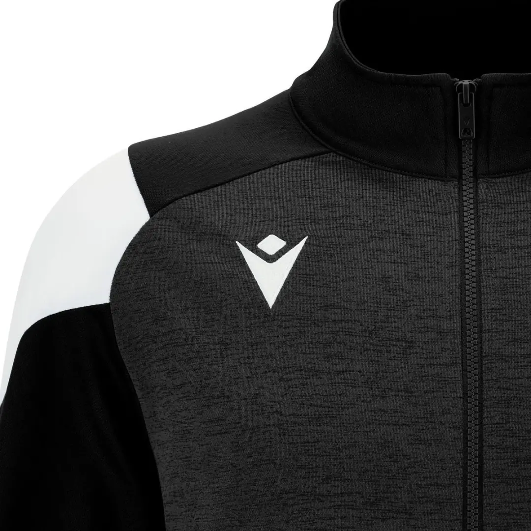 Macron Glory Vanir Top Full Zip Kinderen 140 - Zwart/Wit
