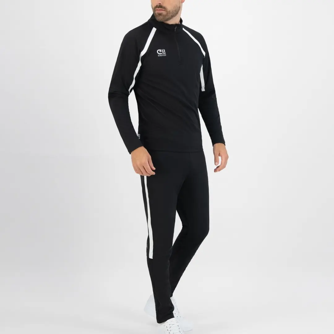 Cruyff Turn Tech Half Zip Trainingssweater Heren XL - Zwart/Wit