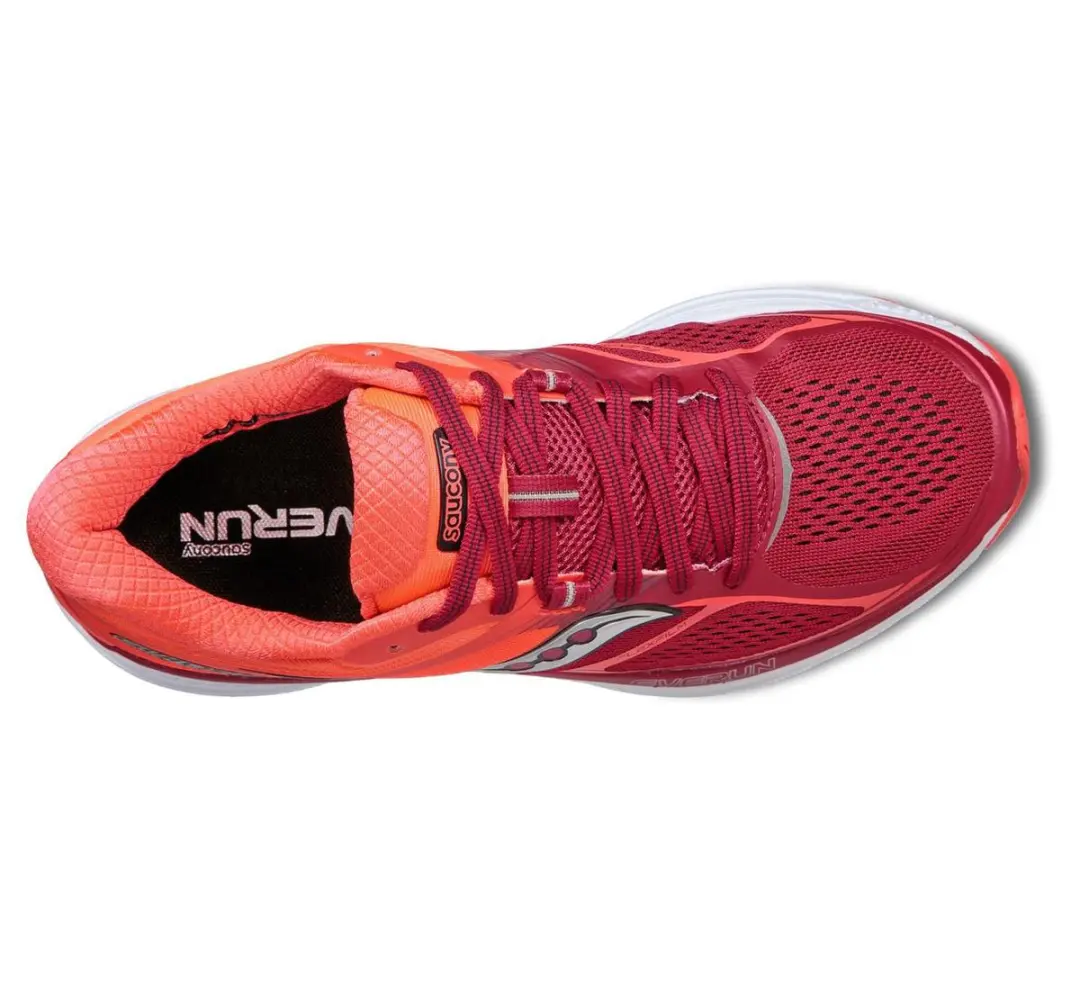 Saucony Guide 10 Hardloopschoenen 38.5 - Vrouwen - Roze/Rood/Zilver