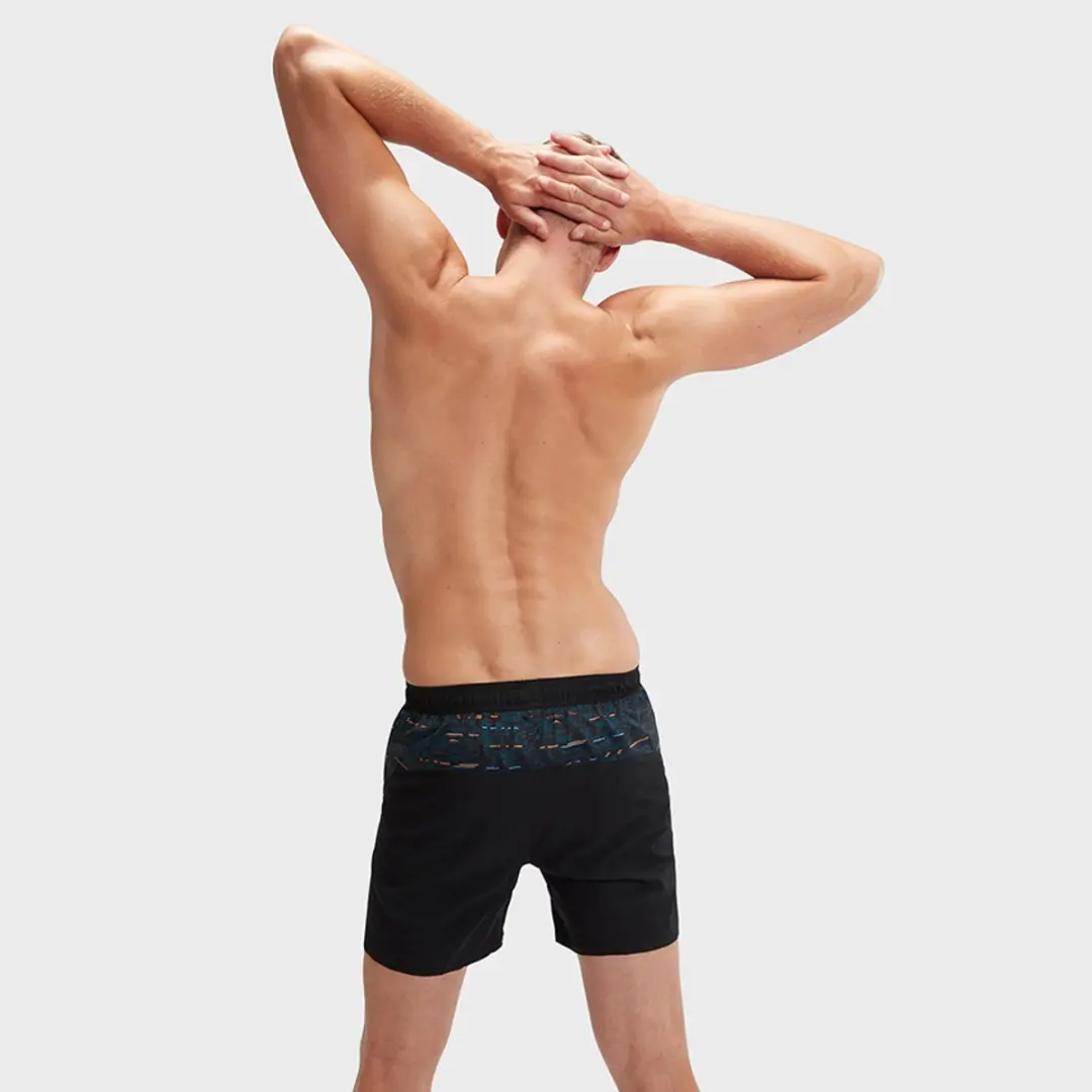 Speedo Heren Zwemshort Sport Panel 16" - XL - Zwart