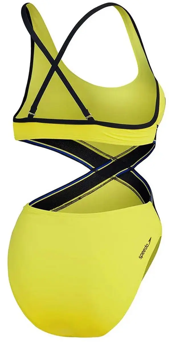 Speedo Convertible Cut Out Zwemkleding - XS - Bitter Lime - afbeelding 2 van 4