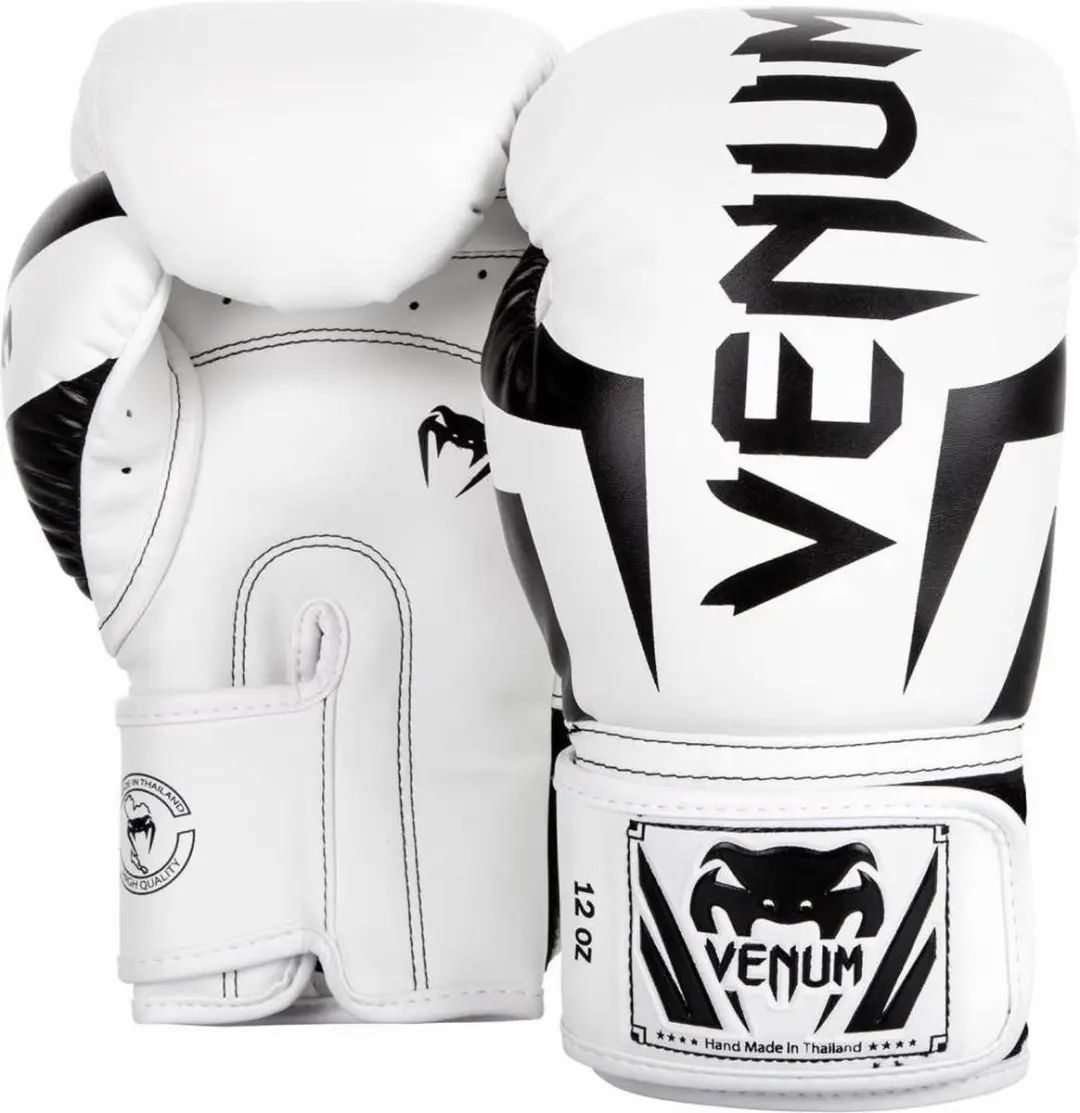 Venum Elite Bokshandschoenen 10 oz - Wit/Zwart