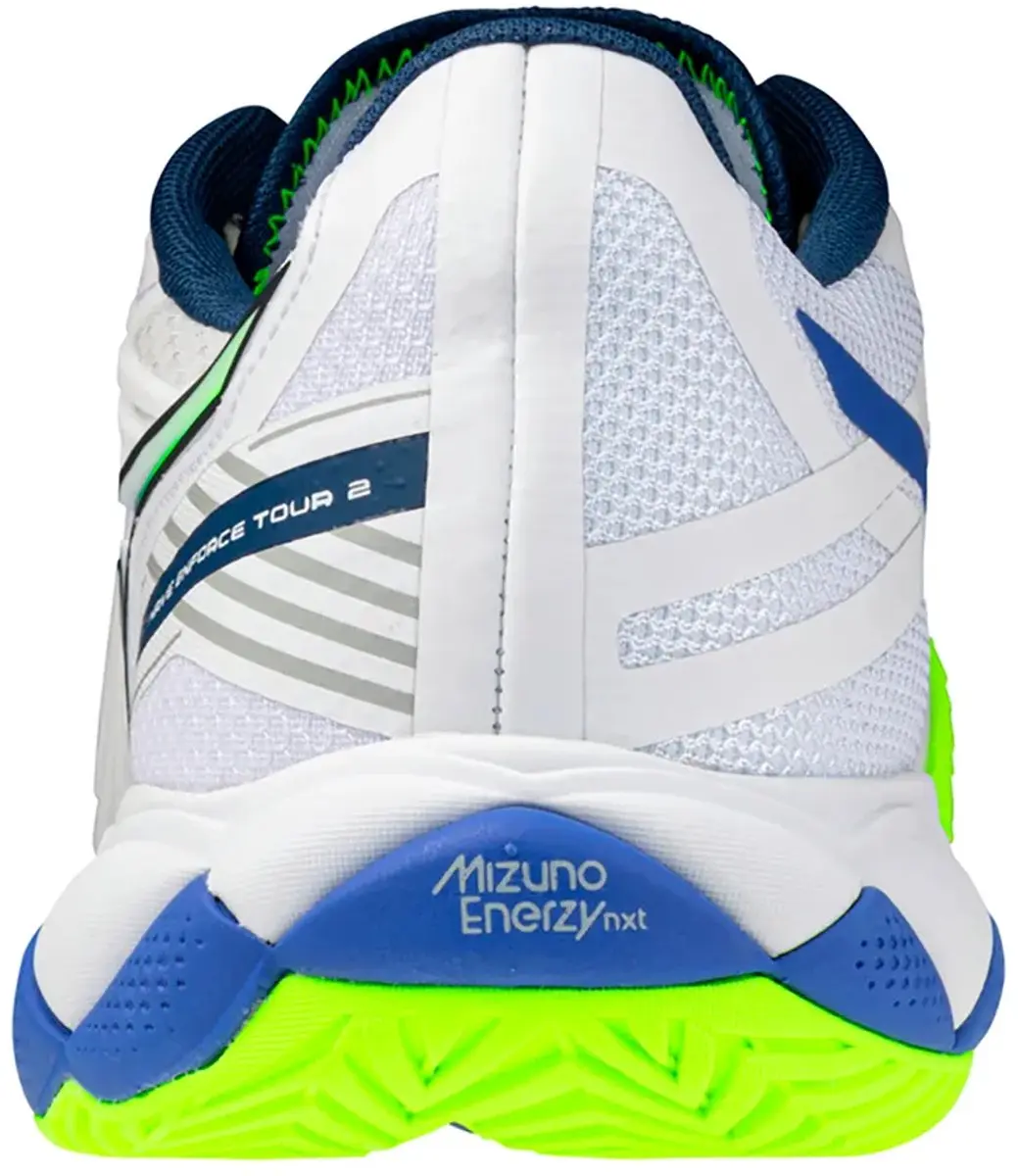 Mizuno Wave Enforce Tour 2 Ac Allcourt Schoenen 41 - Wit/Dazzling Blue/Lightning Yellow