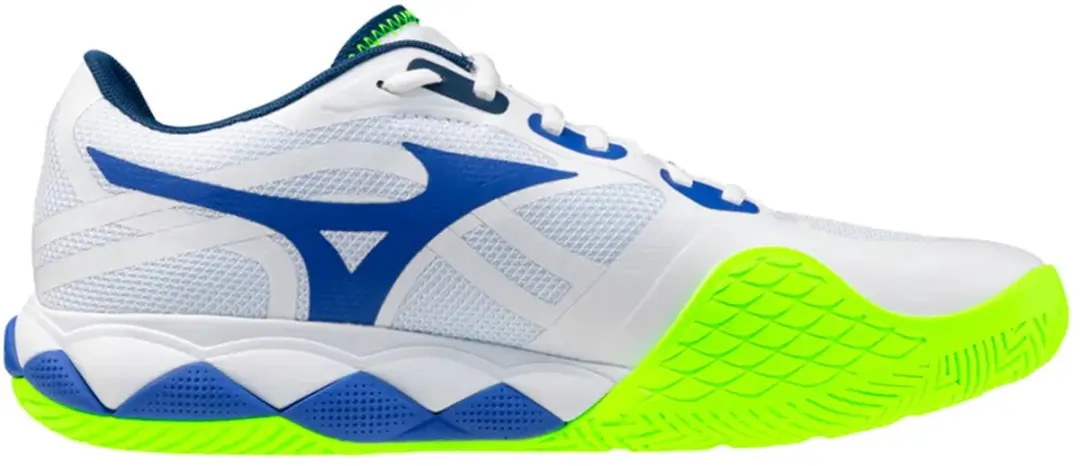 Mizuno Wave Enforce Tour 2 Ac Allcourt Schoenen 41 - Wit/Dazzling Blue/Lightning Yellow
