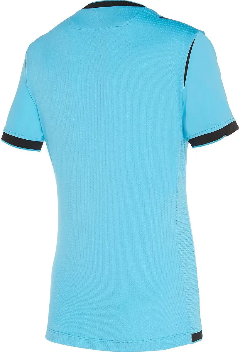 Macron Stephanie Scheidsrechtersshirt Dames - Fluor Turquoise/Zwart M