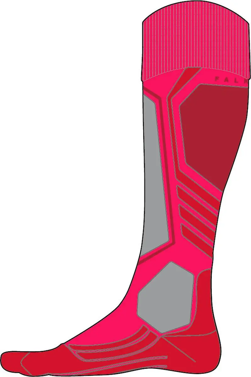 Falke SK2 Wool Skisokken Dames - Rood - Maat 41-42