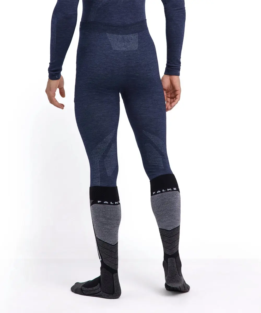 Falke Wool-Tech Long Tights 33483 - S - Blauw