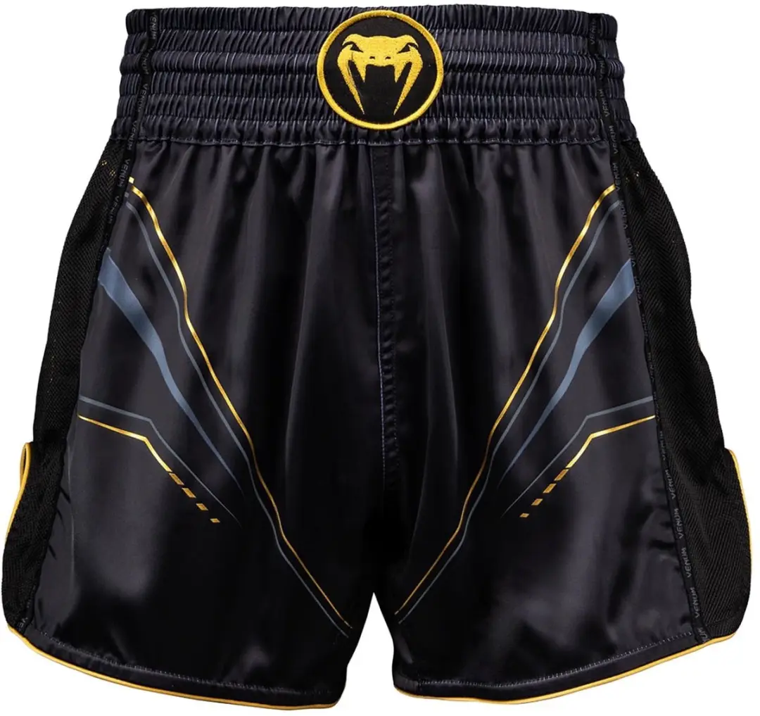 Venum Streamline Muay Thai Shorts XXL - Zwart/Goud