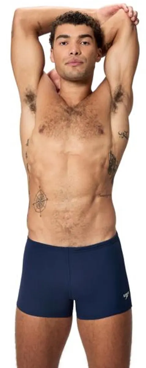 Speedo Endurance+ Logo Aquashort Heren S - Marine/Wit