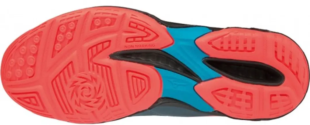 Mizuno Thunder Blade Mid Women - 38.5 - Blauw/Roze