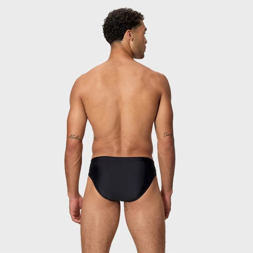 Speedo Medly Logo Zwemslip - S - Zwart/High Risk Red