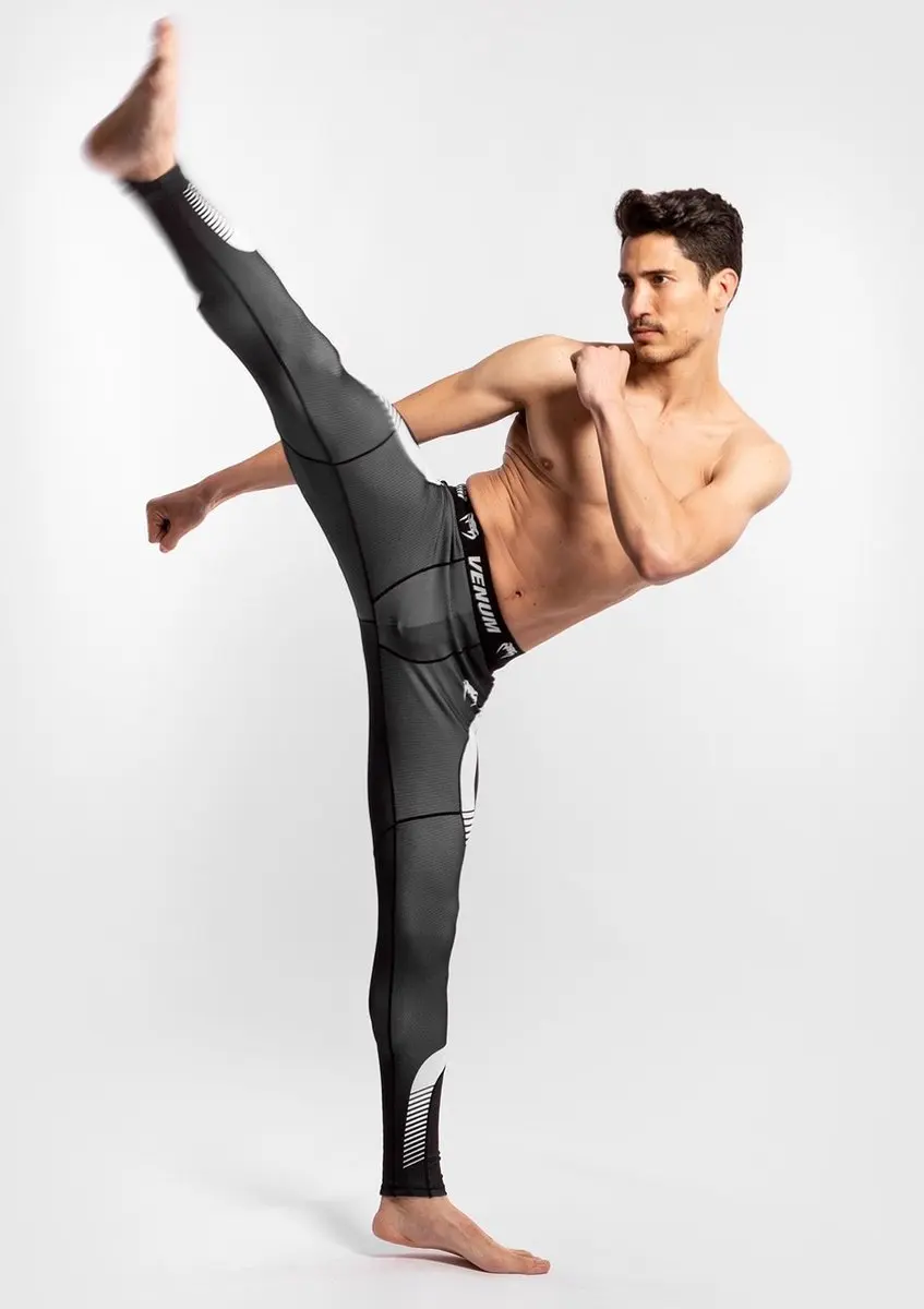 Venum Sportlegging No Gi 3.0 Compressiebroek - XL - Zwart/Wit