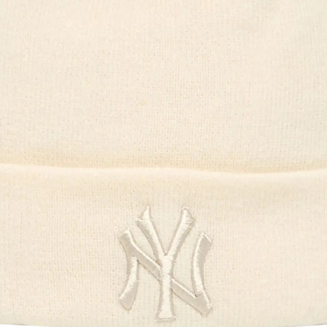 New Era Yankees Metallic Bobble Muts - Light Beige