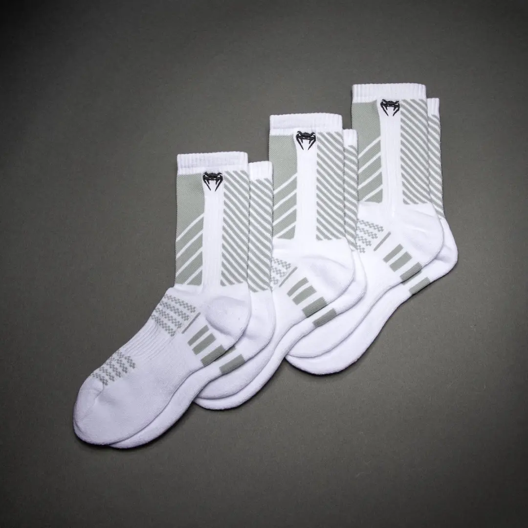 Venum Vector Sokken 3-Pack - Wit/Grijs - M