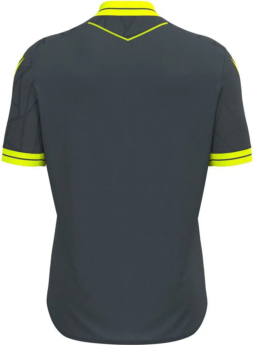 Macron Cerberus Shirt Korte Mouw - Antraciet/Fluogeel L - afbeelding 6 van 6