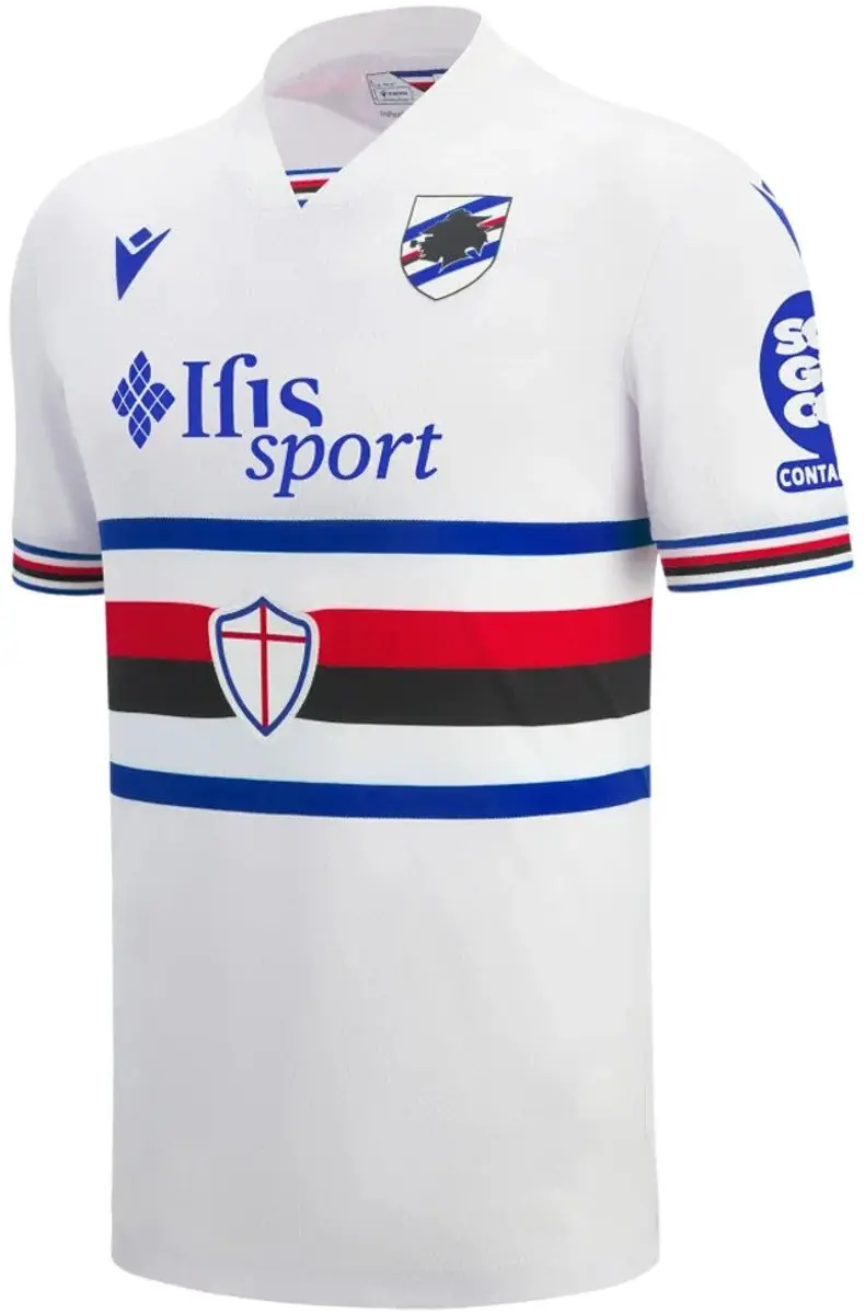 Macron Uc Sampdoria 25/26 T-shirt Wit - M - afbeelding 6 van 6