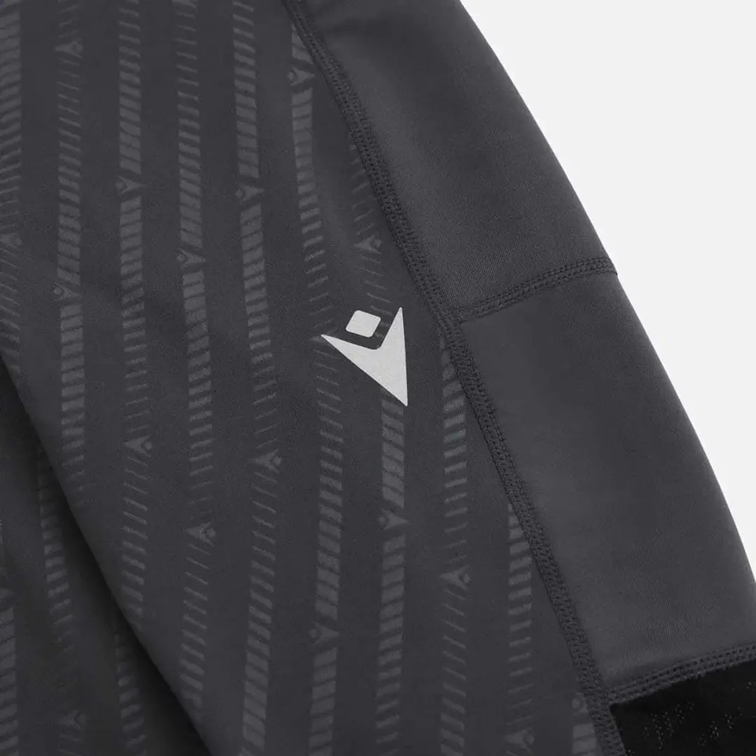 Macron Clover Leggings S - Medium Grey/Black/Neon Coral
