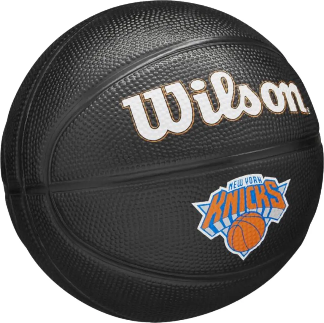 Wilson NBA New York Knicks Mini Basketbal Bal 3 - Zwart