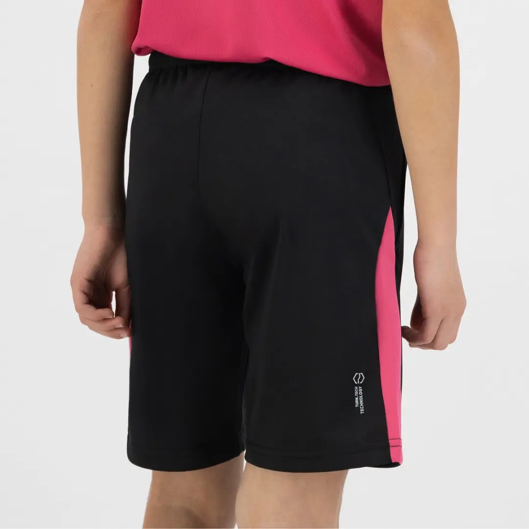Cruyff Turn Tech Short Junior 164 - Zwart-Roze