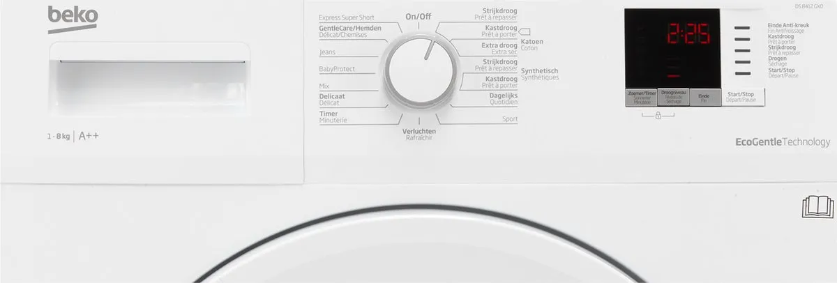 Beko DS8412GX0 Warmtepompdroger 8 kg - Wit