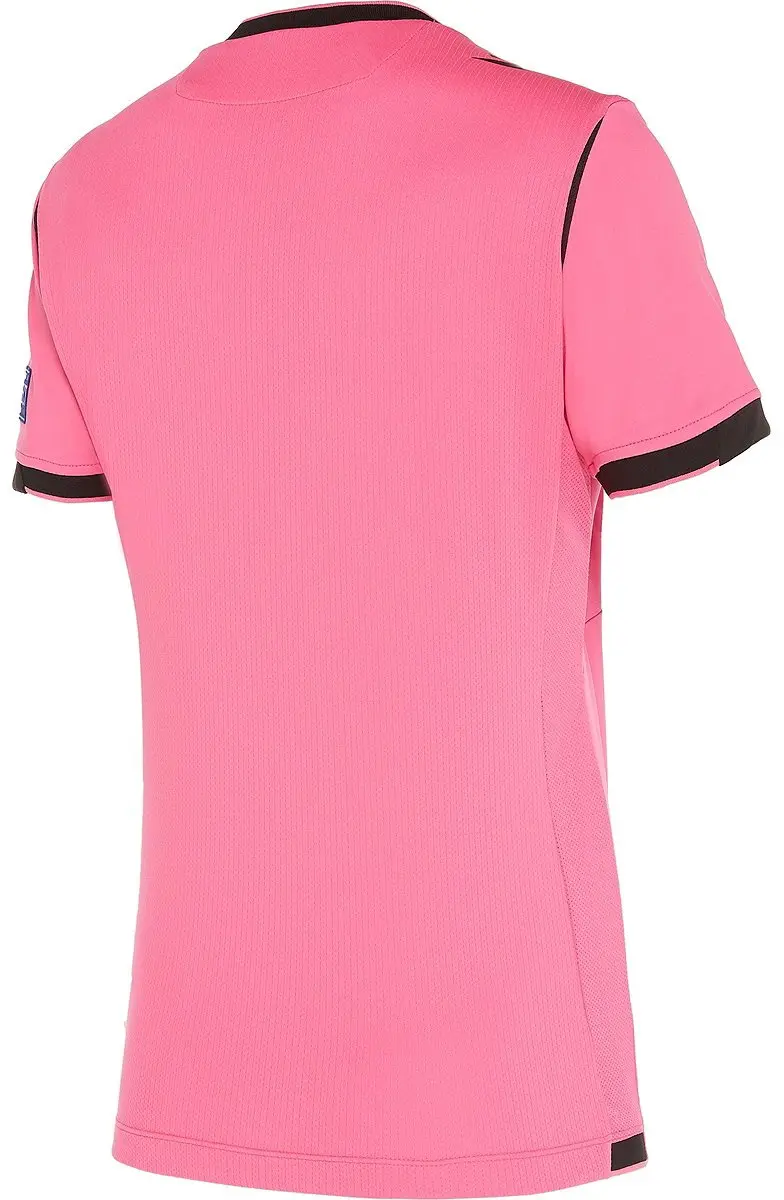 Macron Stephanie Scheidsrechtersshirt Dames - Fluoro Roze/Zwart L