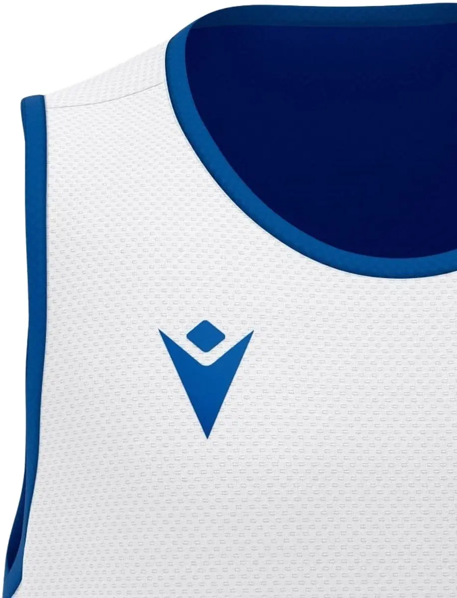 Macron X500 Reversible Basketbalshirt Heren - Maat L - Blauw/Wit