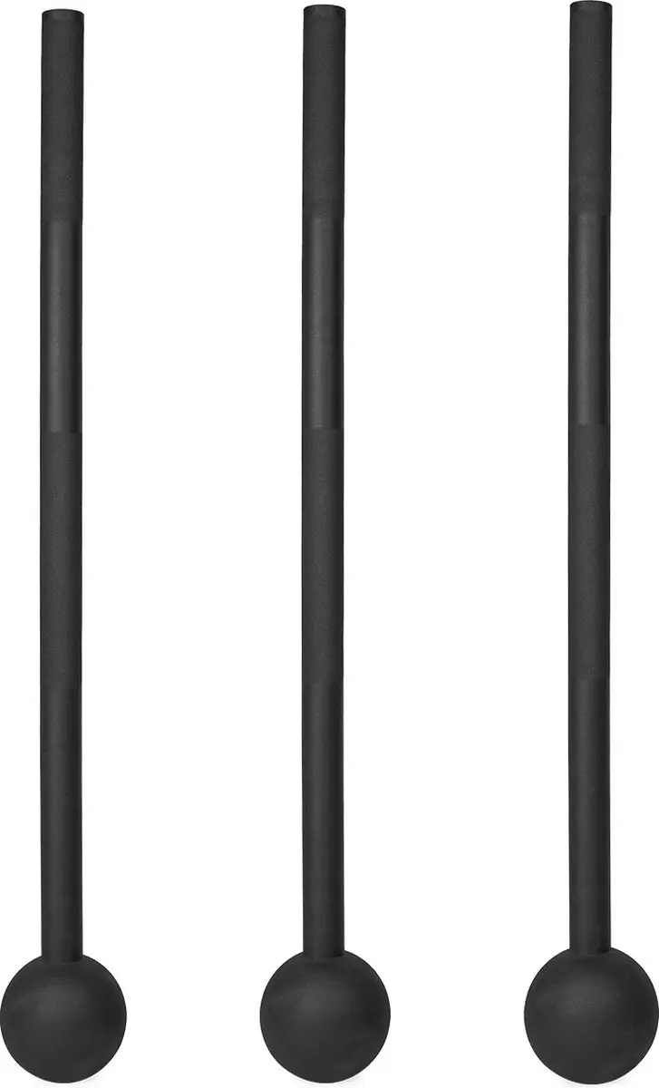 Virtufit Macebell Set 4/6/8kg - 3 Stuks - Zwart