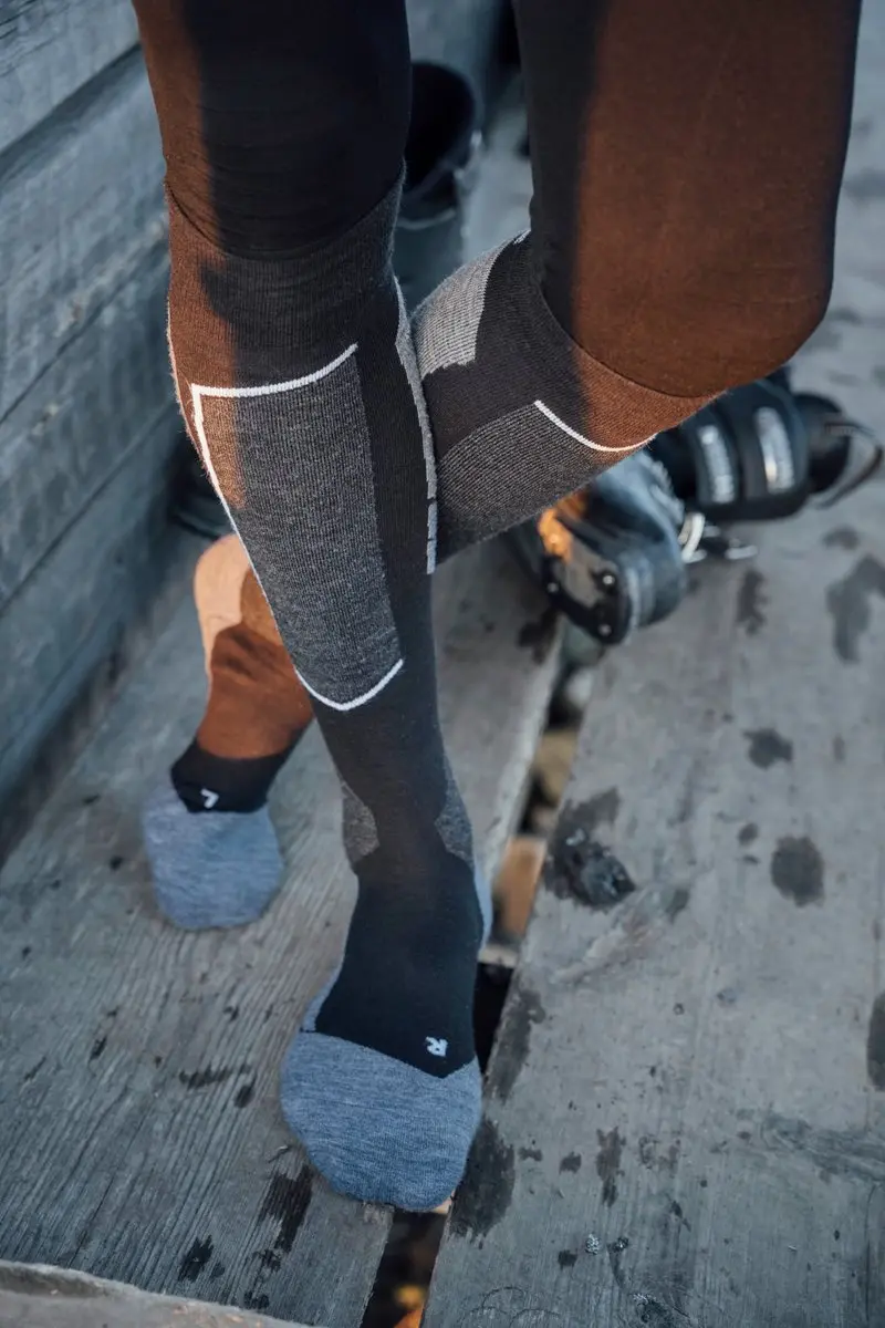 Falke SK4 Skisokken - Dik & Warm - Blauw - Maat 44/45