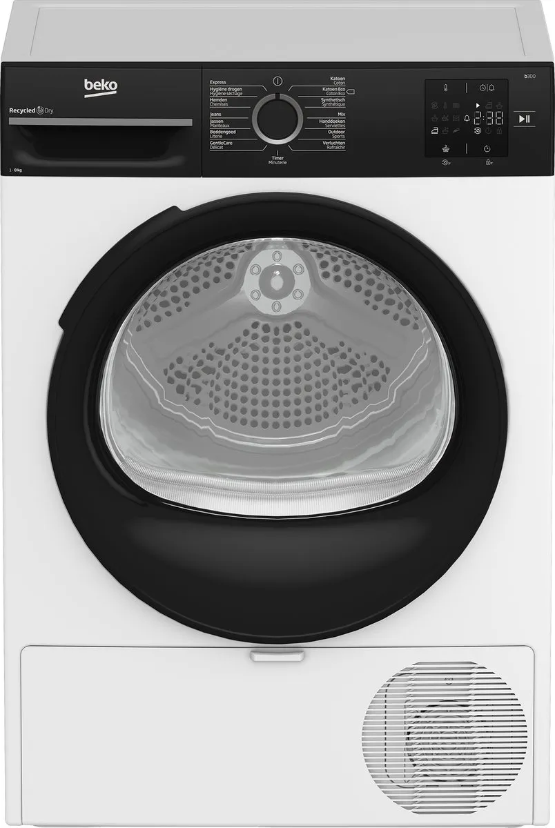 Beko BM3T3823B Wasdroger 8 kg Warmtepomp - Wit