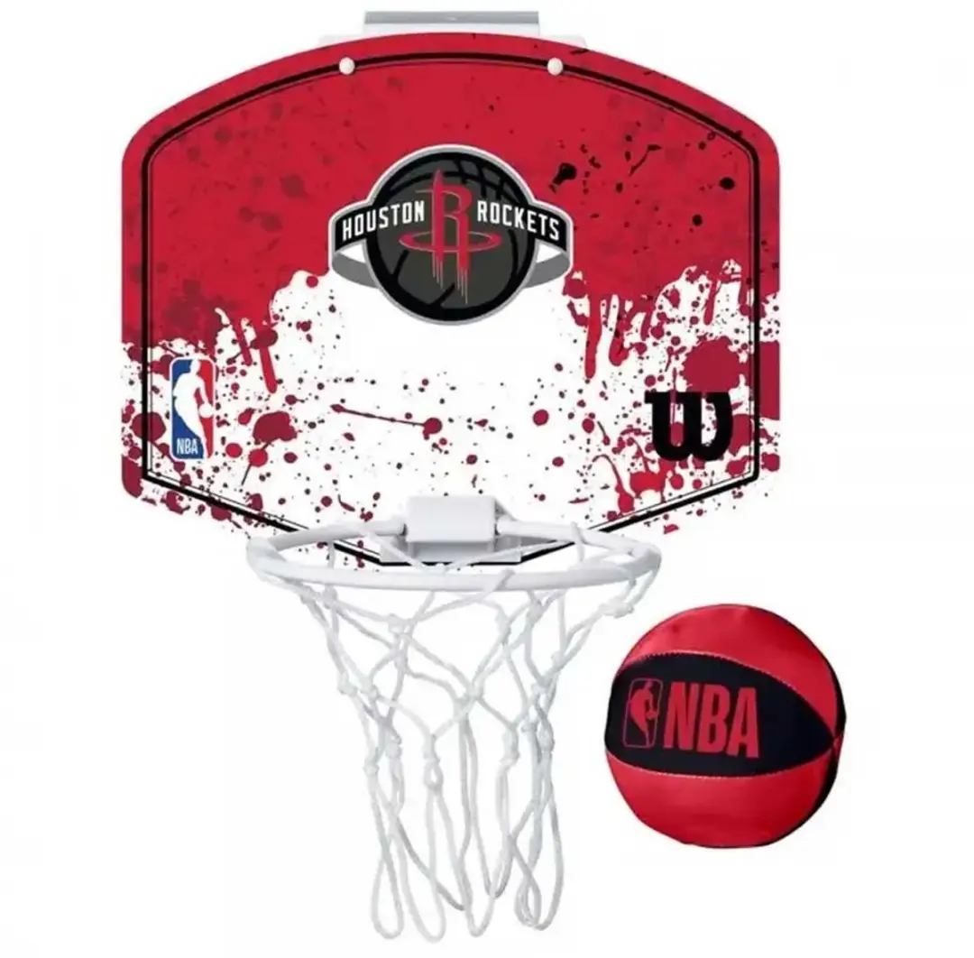 Wilson Team Mini Hoop NBA Rockets Set - Bal & Mini Basket - Multicolor