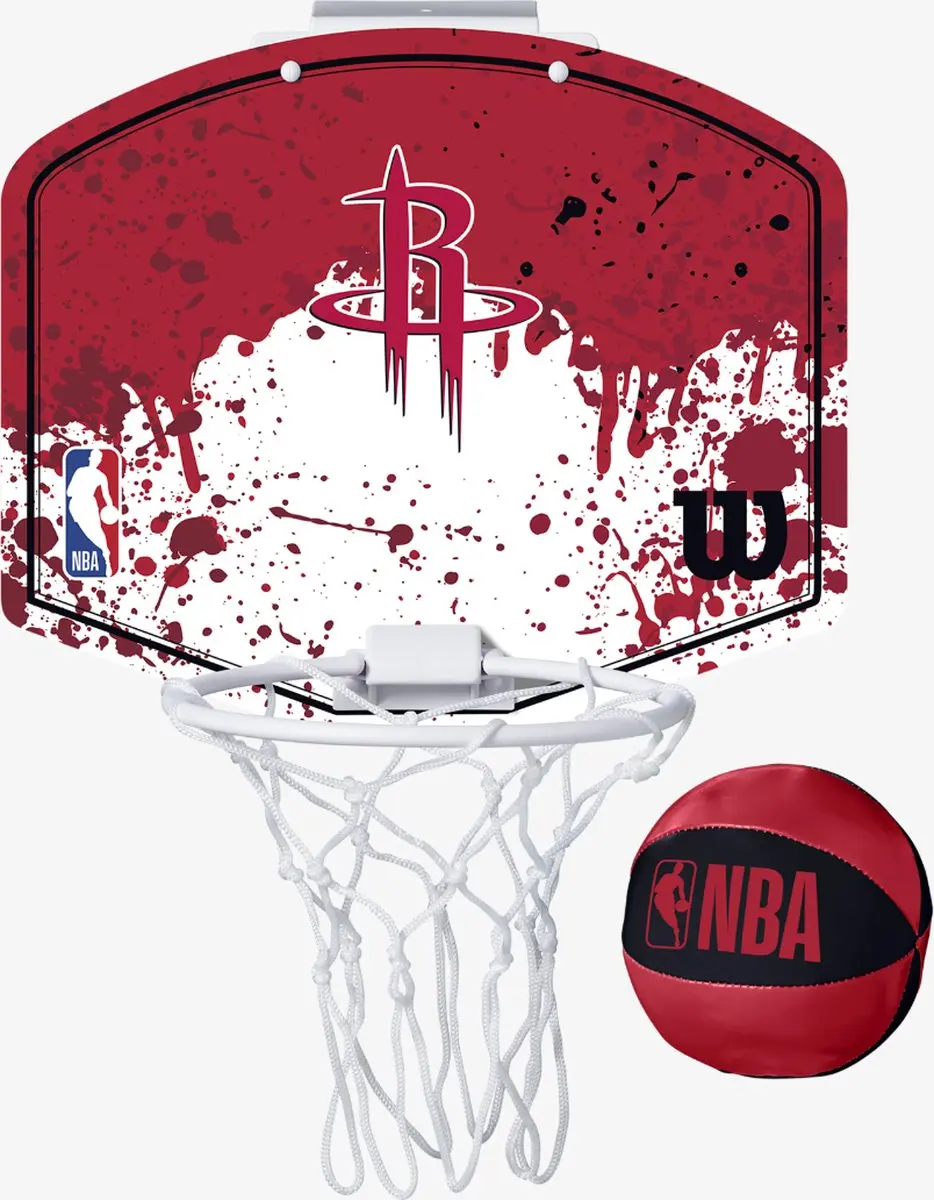 Wilson Team Mini Hoop NBA Rockets Set - Bal & Mini Basket - Multicolor