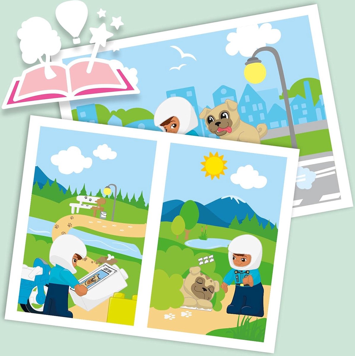 DUPLO Politiemotor Speelgoed voor Peuters en Kinderen vanaf 2 Jaar met Speelgoedmotor, Politieagent en Hondenfiguur