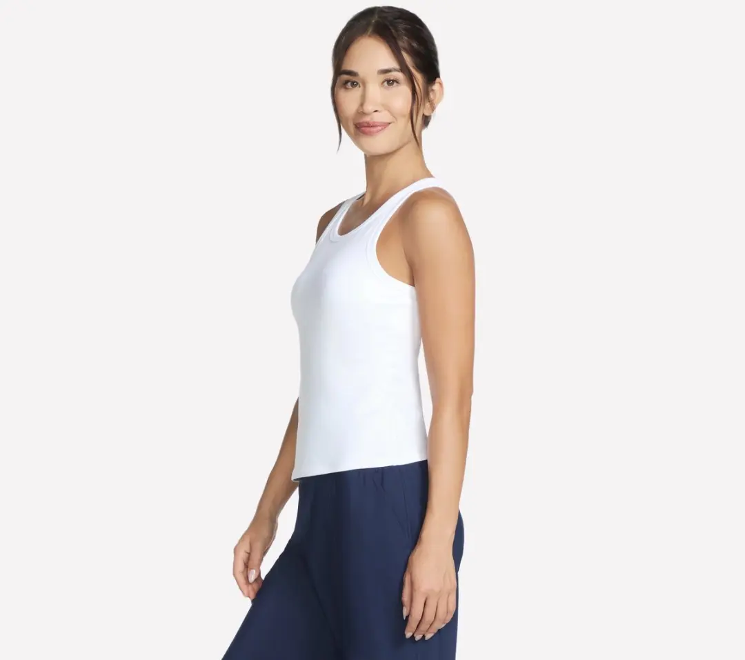 Skechers GoWalk Dames Tanktop met Shelf-BH - Wit
