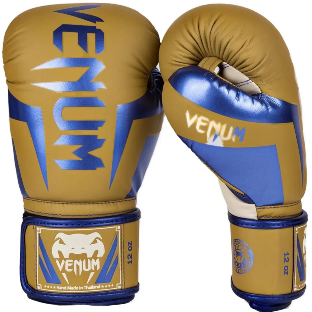 Venum Elite Bokshandschoenen 12 OZ - Camelblauw