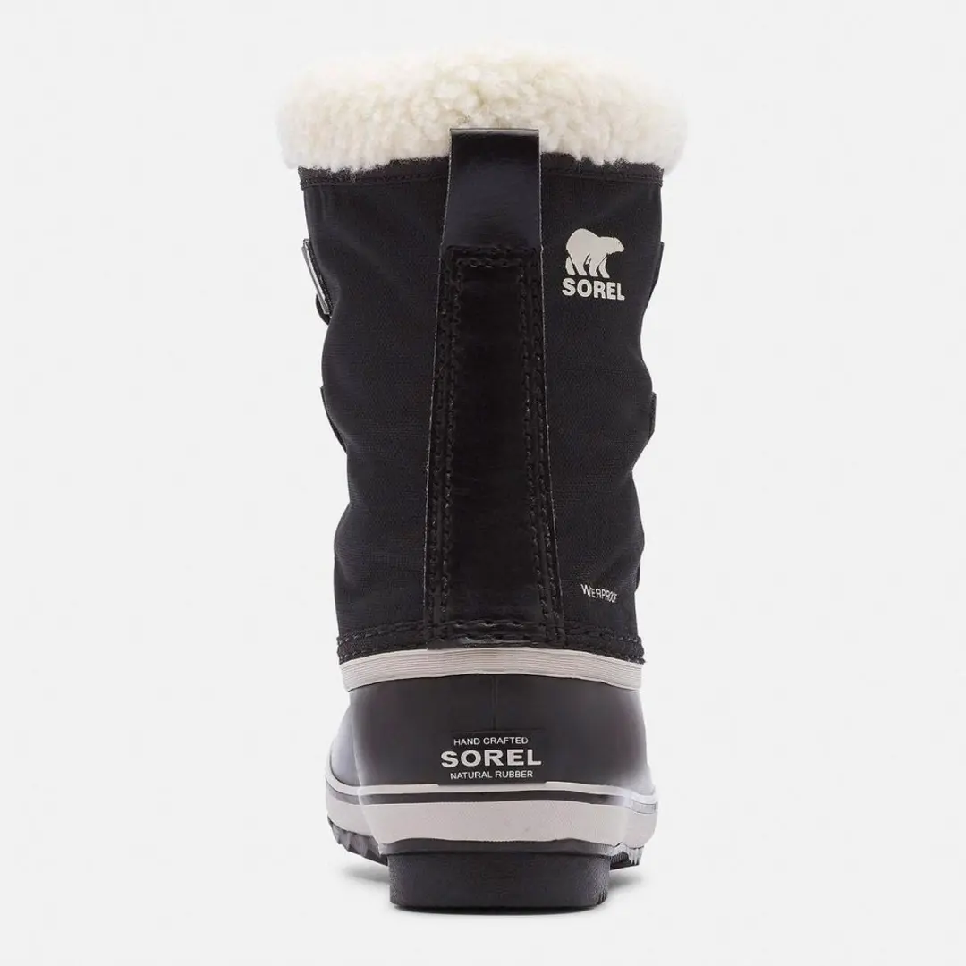Sorel Yoot Pac Nylon WP Youth Unisex Sneeuwlaarzen - Maat 39 - Zwart/Wit