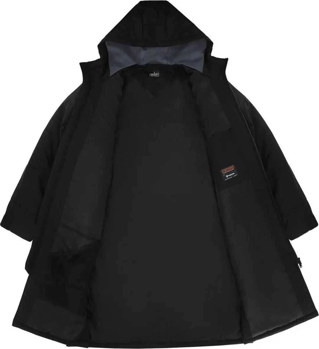 Macron Northland Long Coach Jacket Heren - Zwart L
