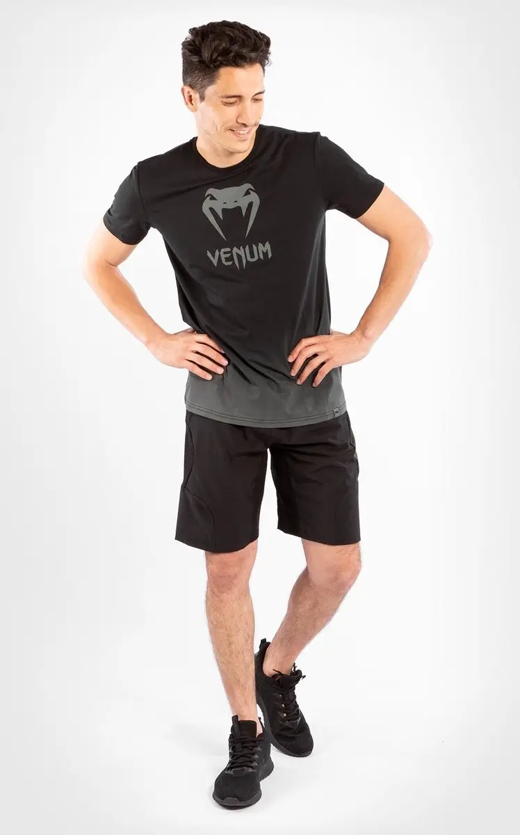 Venum Classic T-shirt M - Zwart/Donkergrijs