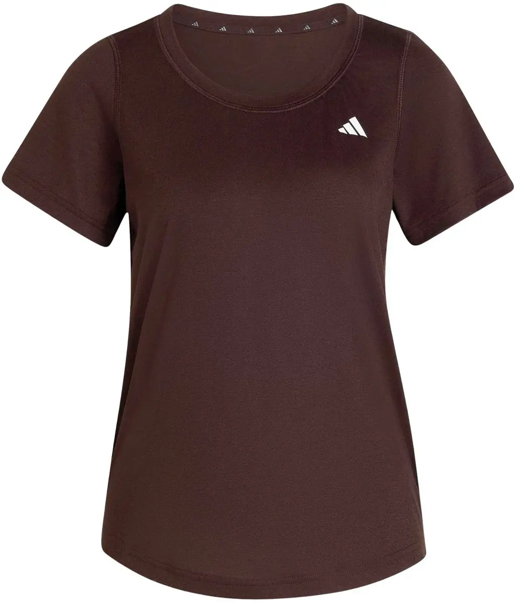 Adidas Workout Essentials Scoop Neck Shirt Dames XL - Donkerbruin
