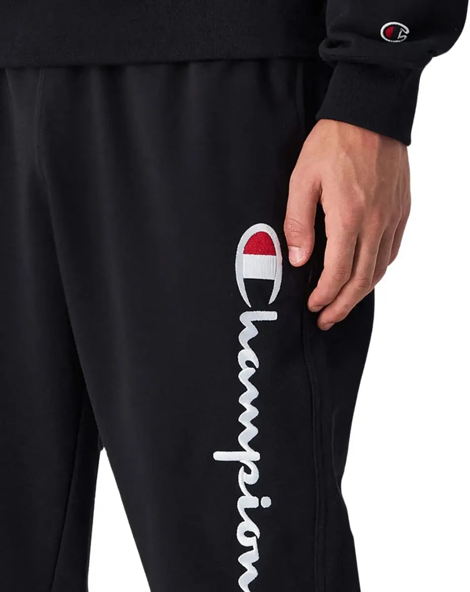 Champion Heren Rib Cuff Pants Joggingbroek - Maat S - Zwart