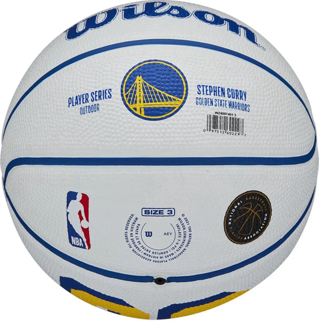 Wilson NBA Player Icon Mini Basketbal Curry - Wit