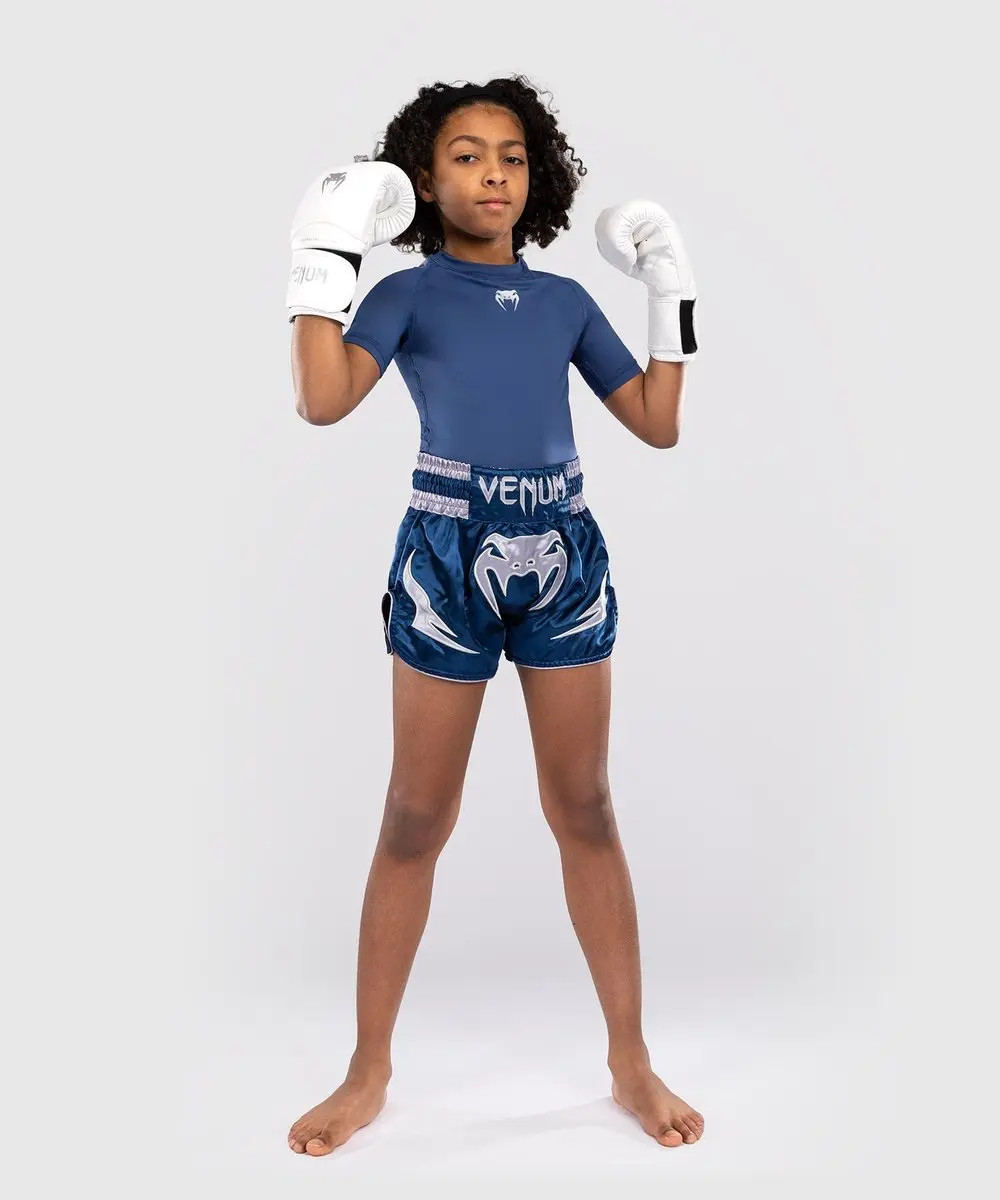 Venum Inferno Kids Muay Thai Shorts 128 - Blauw