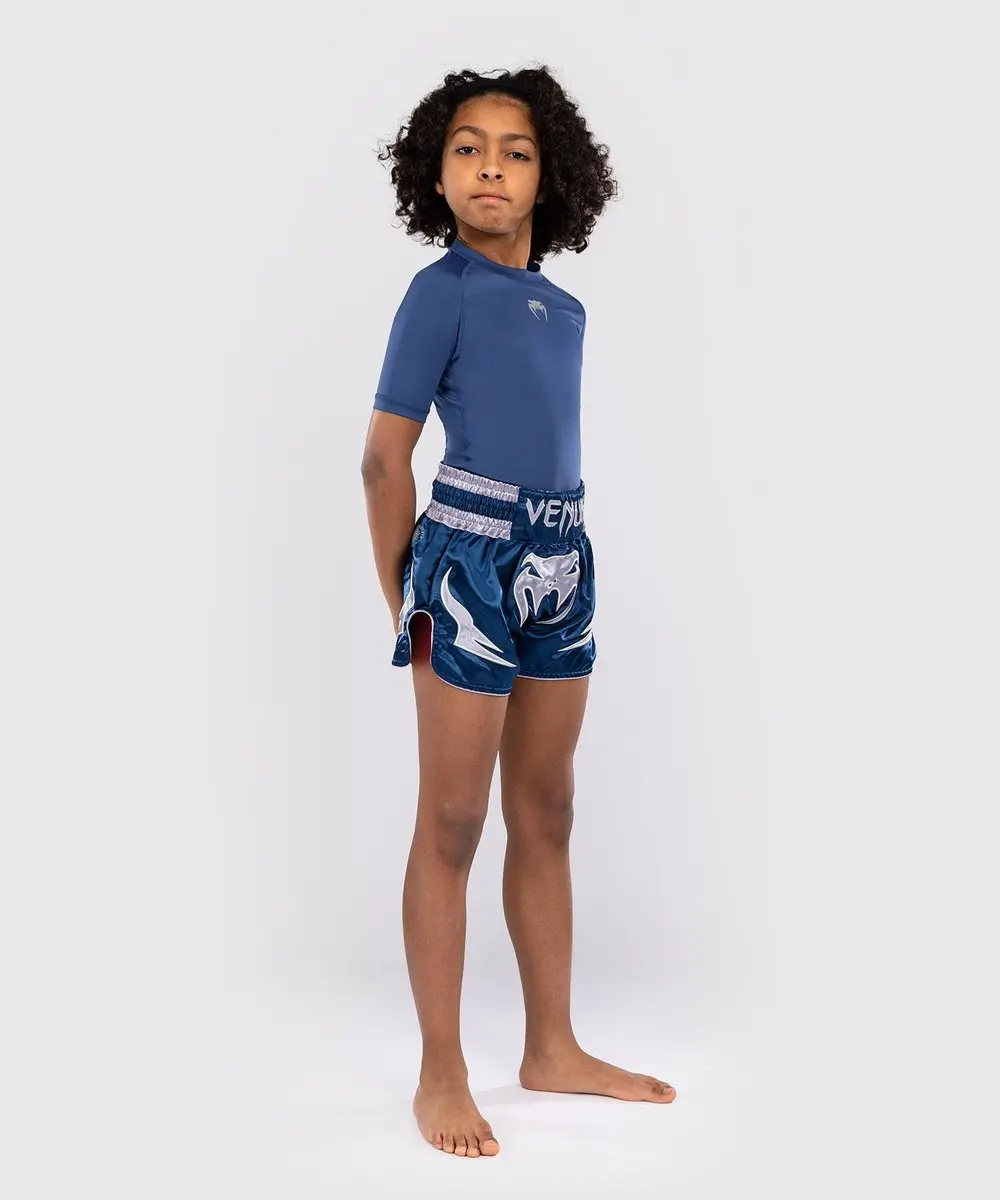 Venum Inferno Kids Muay Thai Shorts 128 - Blauw