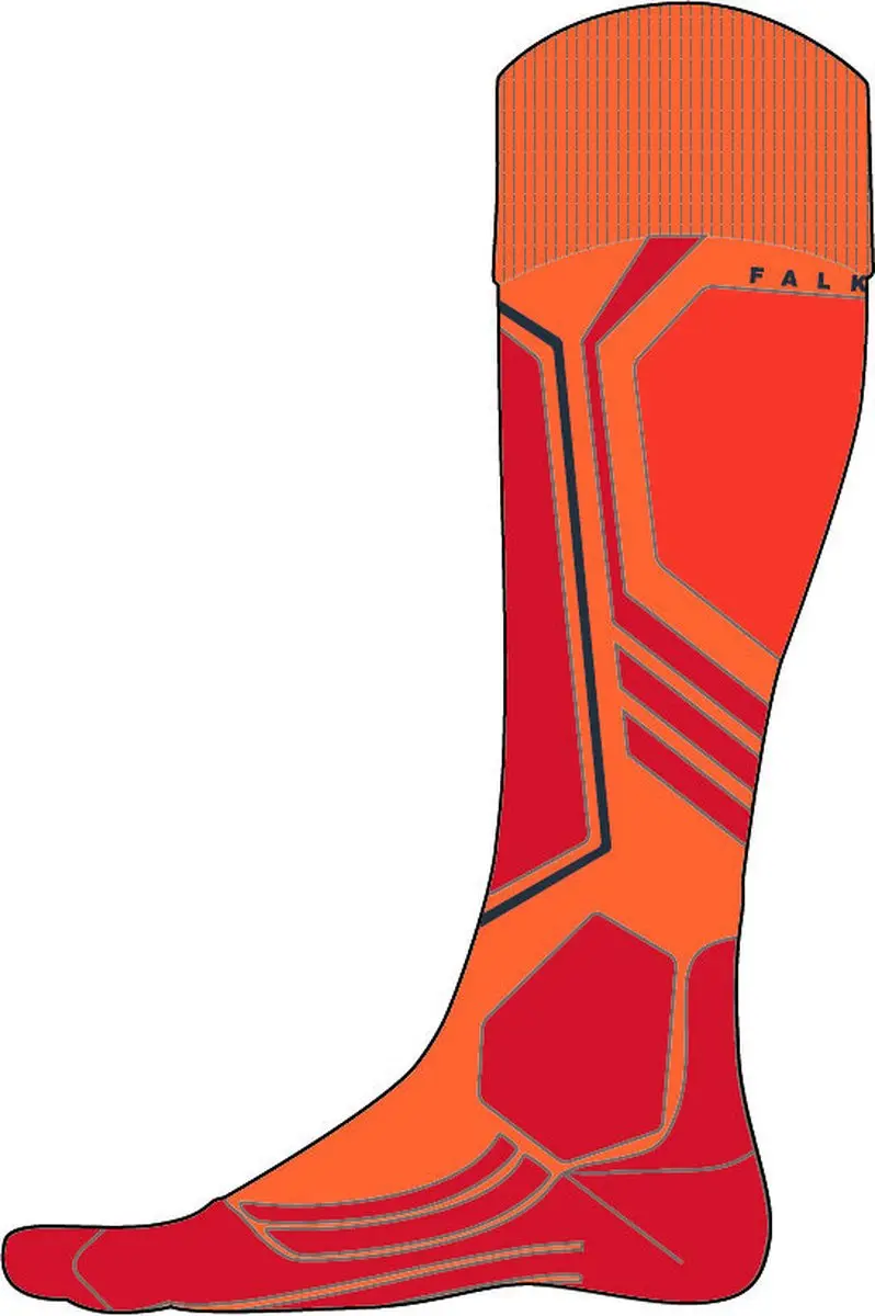 Falke SK2 Skisokken Kinderen - Dikke Wol - Maat 27-30 - Oranje
