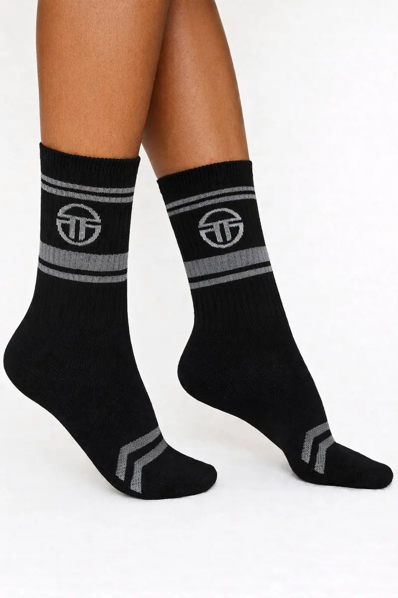 Sergio Tacchini Dames Sportsokken - 6 Paar - Roze & Grijs