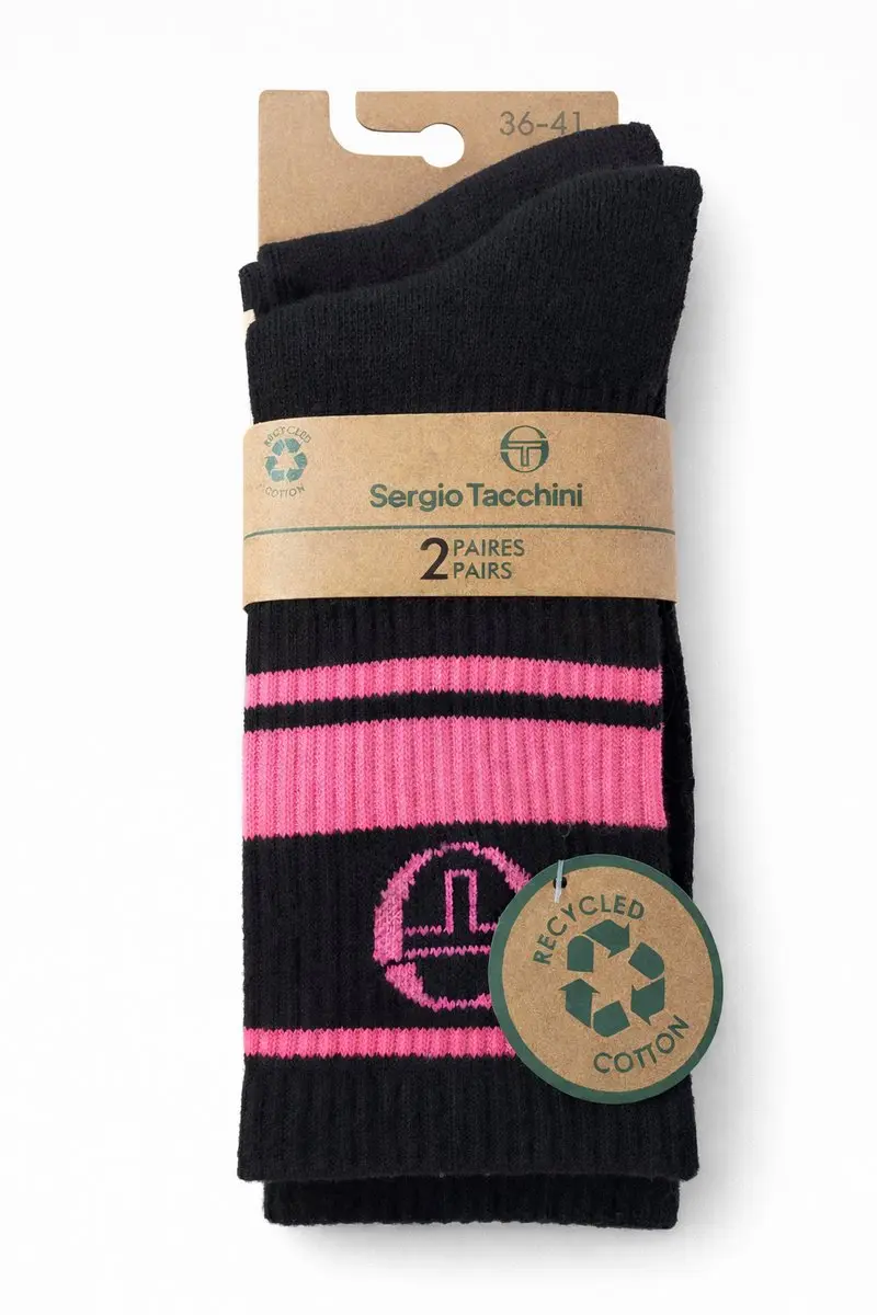 Sergio Tacchini Dames Sportsokken - 6 Paar - Roze & Grijs