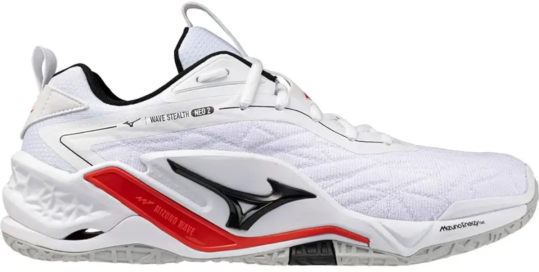 Mizuno Wave Stealth Neo 2 Sportschoenen - EU 45 - Wit/Zwart/Rood