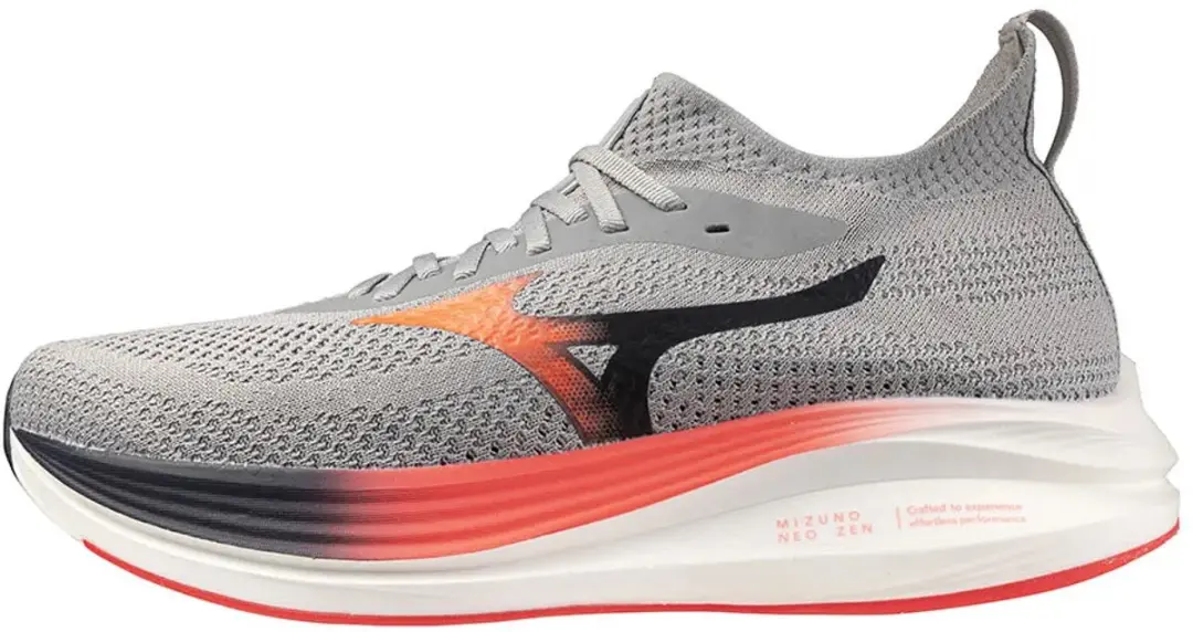 Mizuno Neo Zen Hardloopschoenen Heren 44.5 - Grijs/Zwart/Oranje - afbeelding 6 van 6