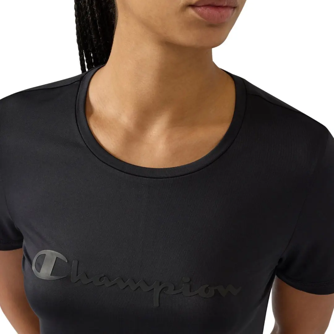 Champion Crewneck T-shirt KK001 Dames - Zwart M